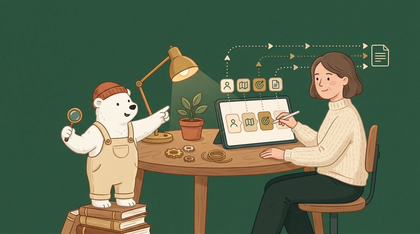 Illustration för lektionen Din första bra prompt