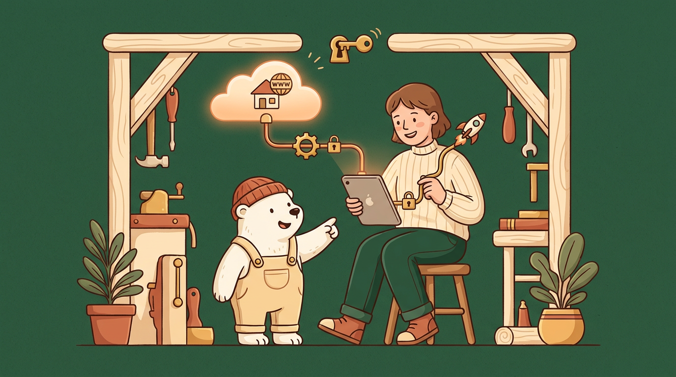 Illustration för lektionen Publicera med egen domän