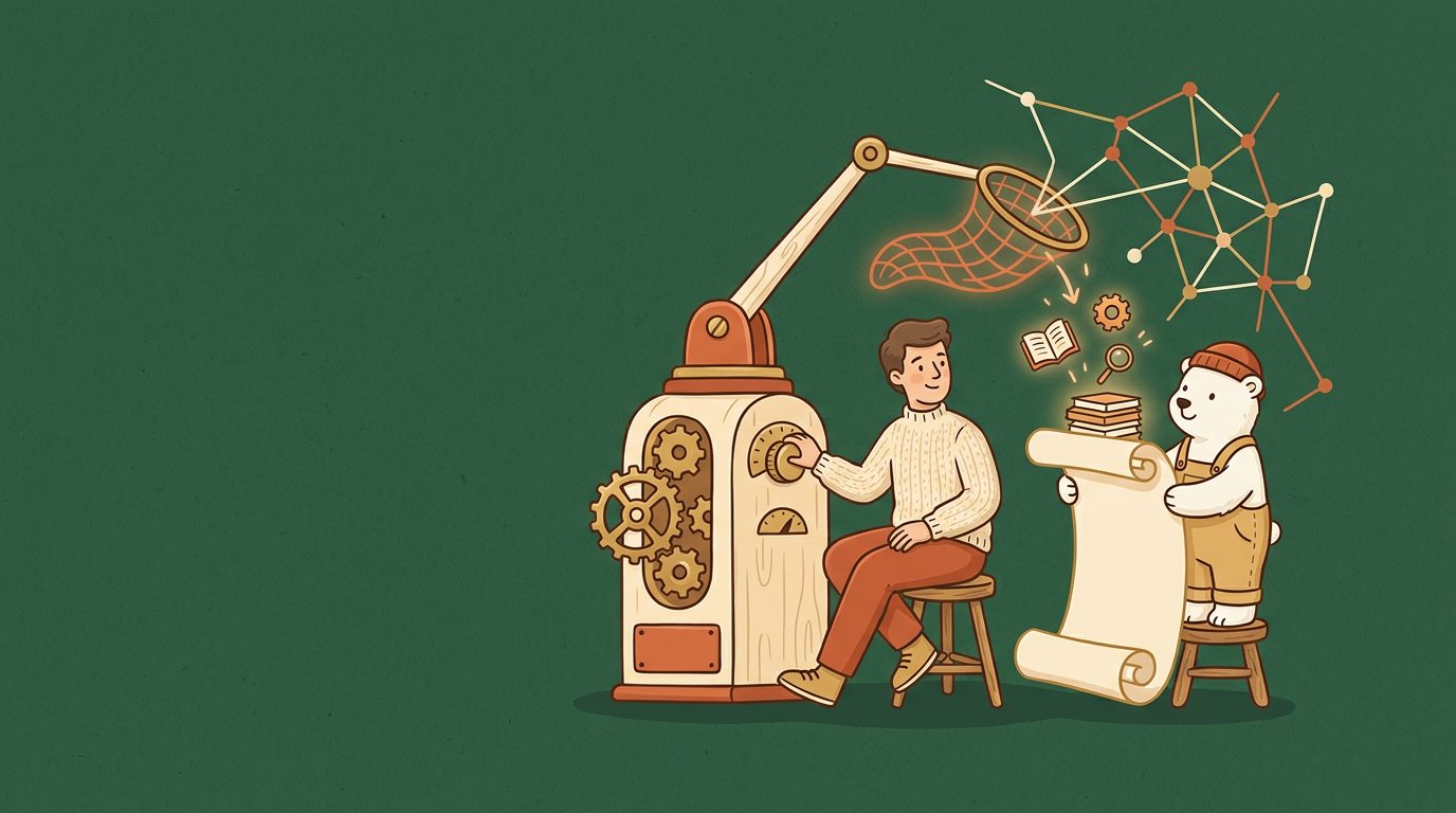 Illustration för lektionen Research-agenten