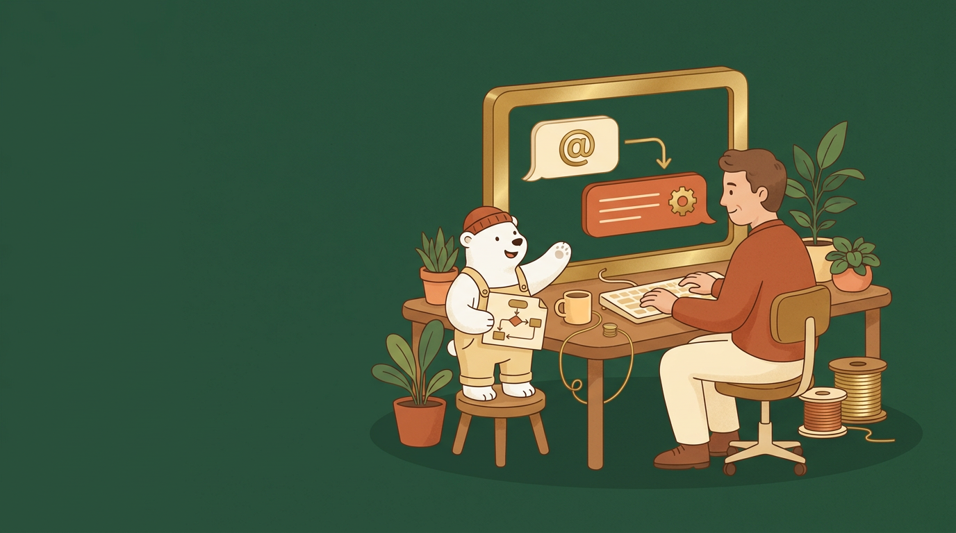 Illustration för lektionen Slack: bot i teamets kanal